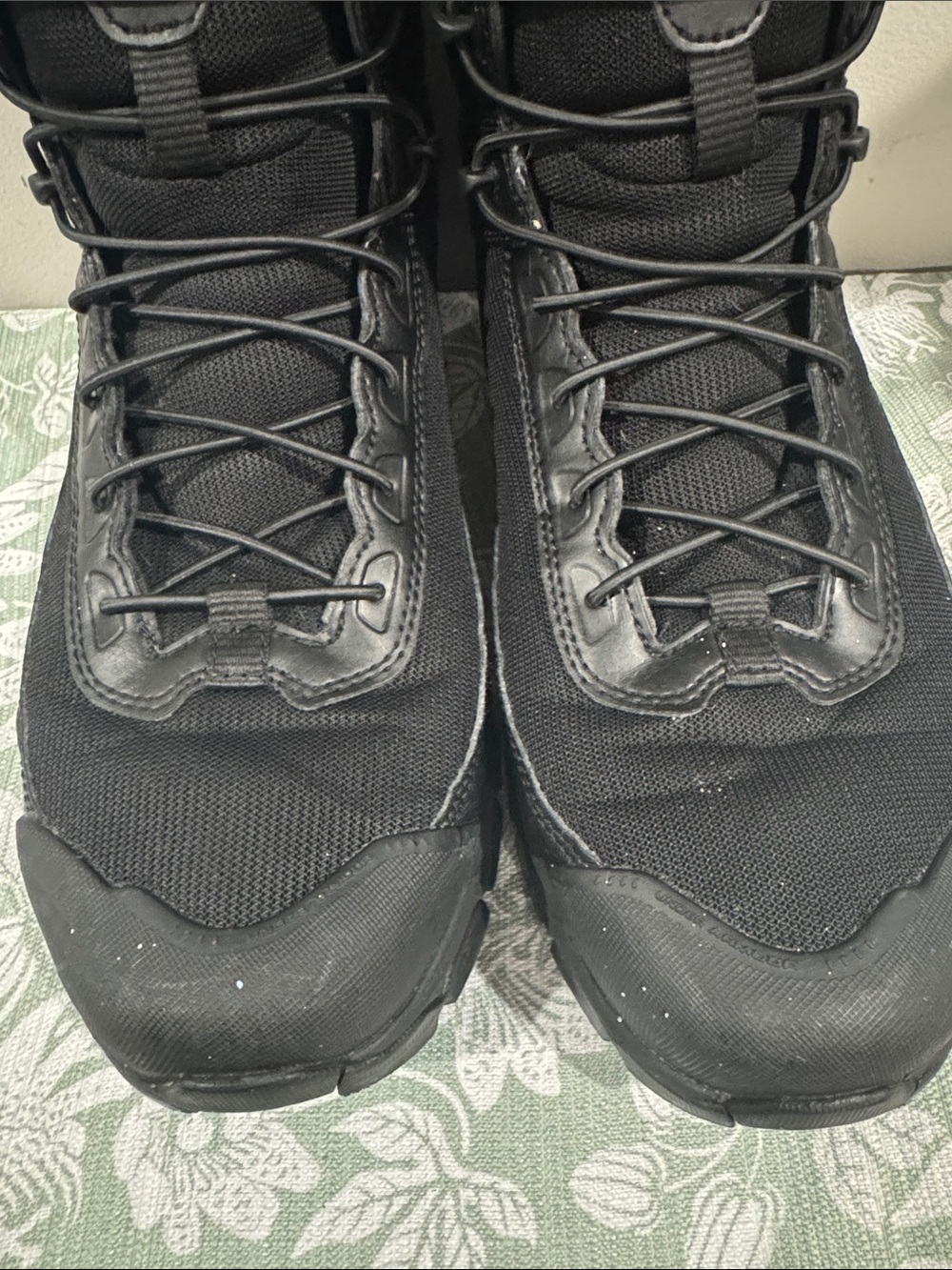 Under Armour Men's Black Tactical High-Top Boots - Rugged Lace-Up (Size 11) - Picture 3 of 7